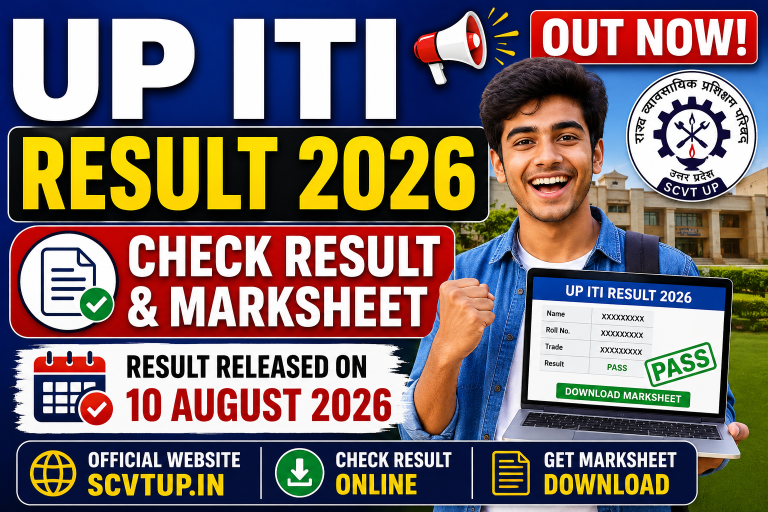 UP ITI Result 2026 Out – Check ITI Result, Marksheet & Result Link